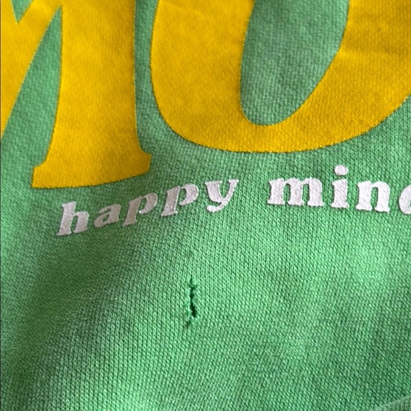 Fashion Nova Large Green Smile More Sweatshirt - Picture 6 of 6